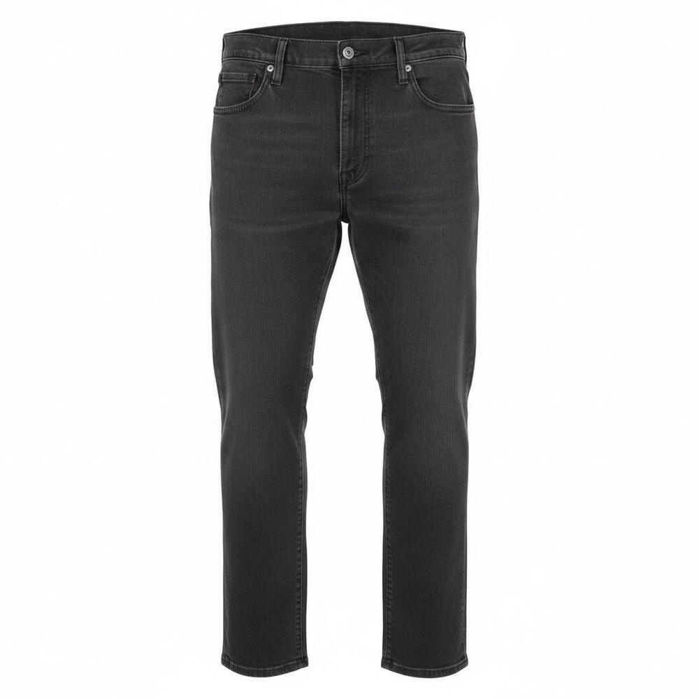 Levis 502 Jeans Mens 42x30 Gray Dark Wash Denim Regular Fit Tapered Zip Fly